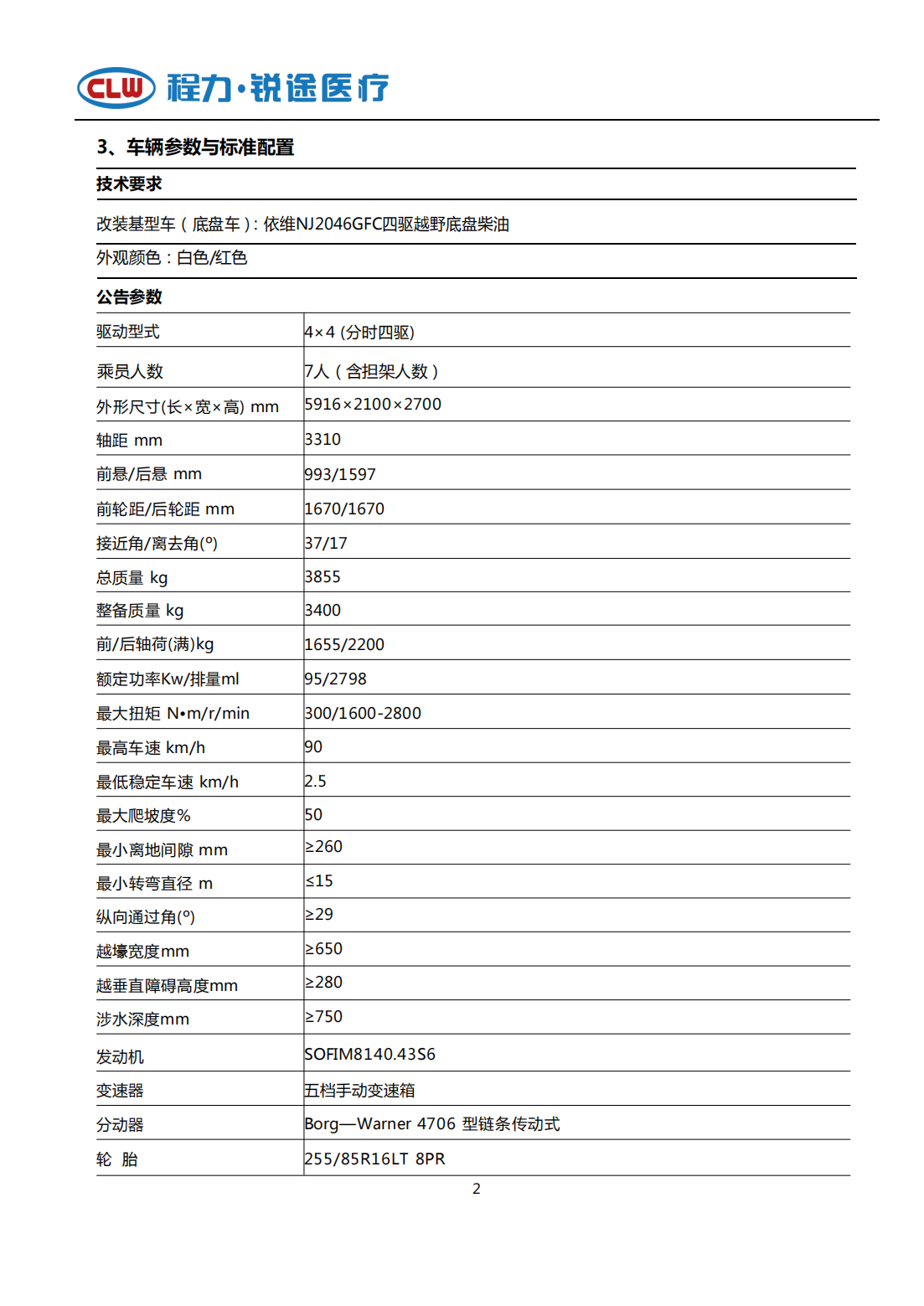 依维柯欧霸4×4方舱型救护车(图4)