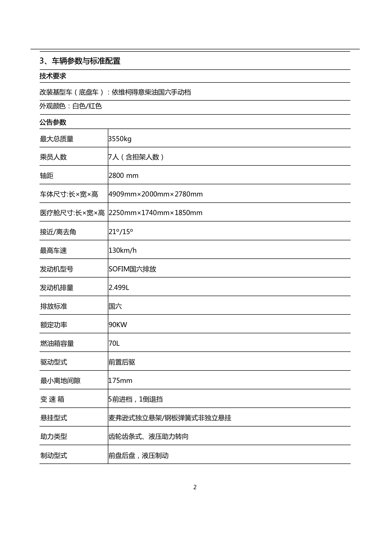 依维柯得意救护车 监护负压型(图2)
